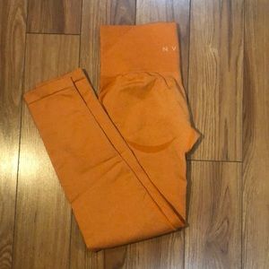 NVGTN burnt orange seamless leggings